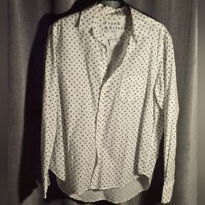 Frank & Eileen Blue and White Button Down Shirt